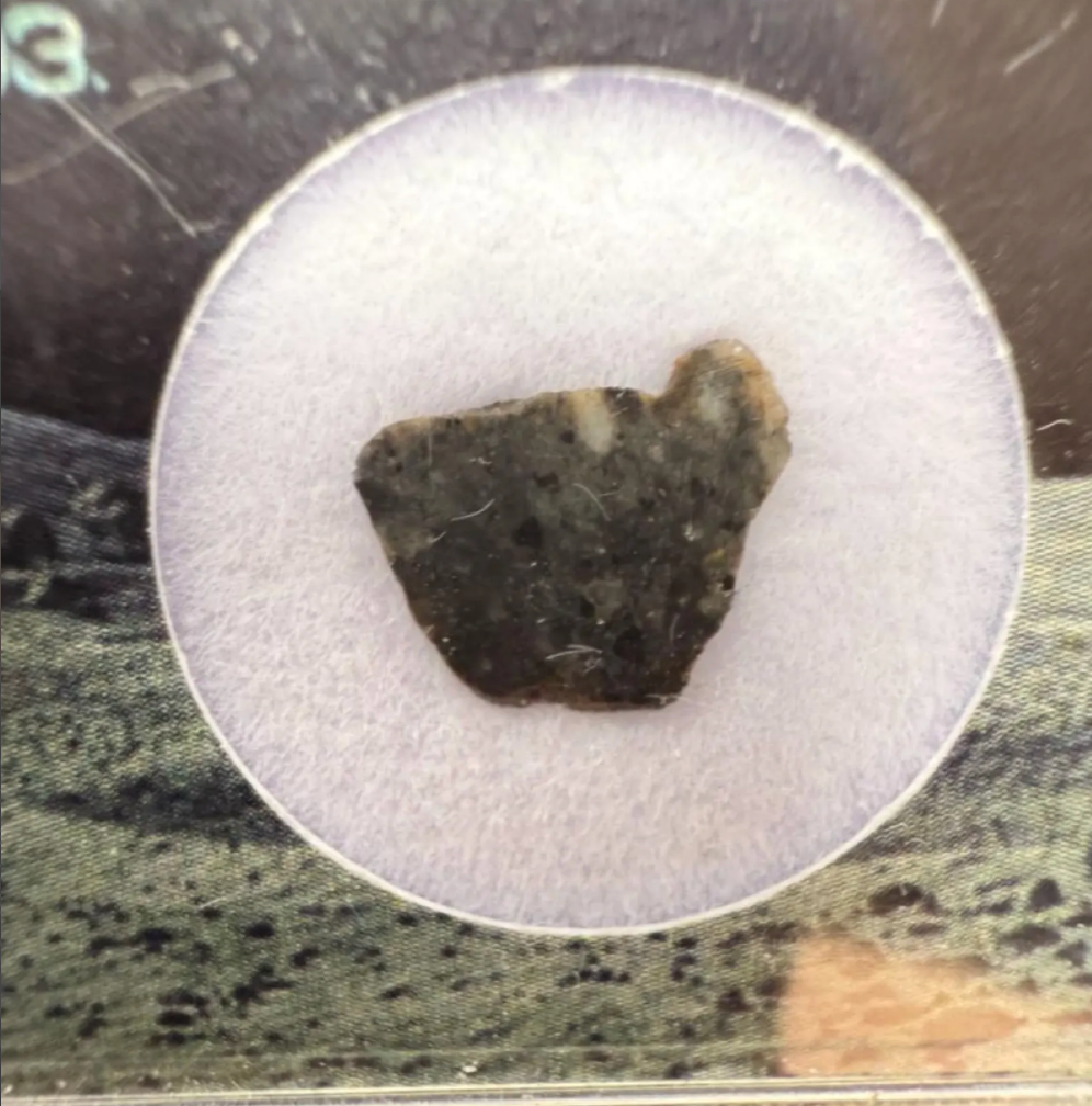 Authentic Lunar Meteorite | Bechar 003 | 0.10–0.25g Slice | Found in Algeria (2022) | Certified & Display Ready | Unique Moon Gift!